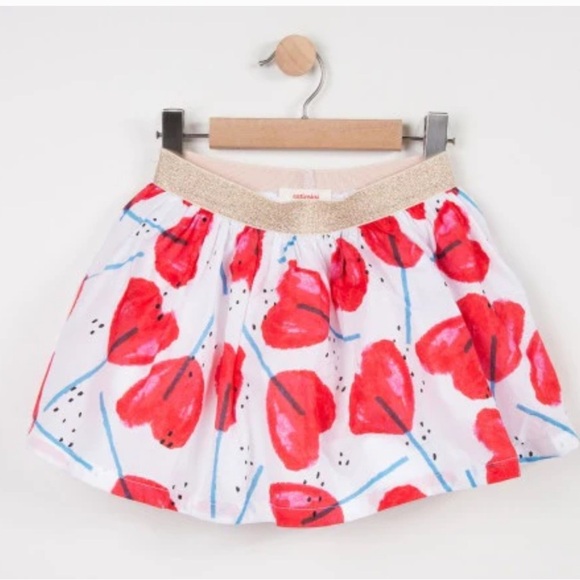 Catimini Heart Skirt size 10 NEW - Picture 2 of 6